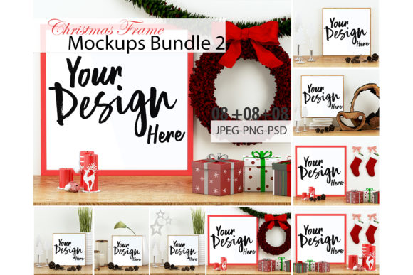 Christmas Frame Mockup Bundle