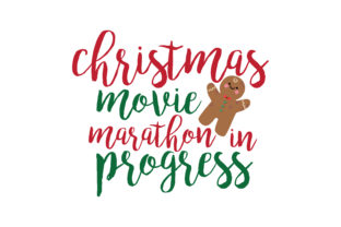 Christmas Movie Marathon SVG Cut for Crafts