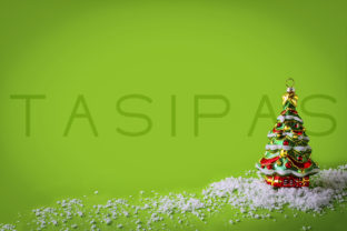 Christmas Tree Ornament Background for Holidays