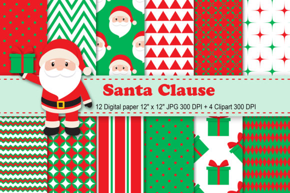 Colorful Christmas Digital Papers