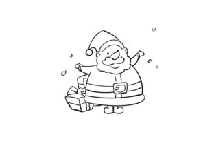 Cute Santa Christmas Illustration