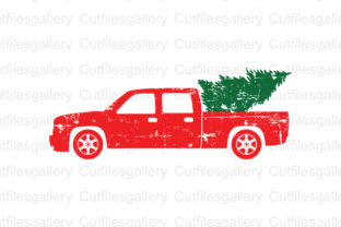 Distressed Christmas Truck for Crafts