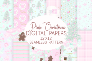 Pink Christmas Patterns for Festive Design