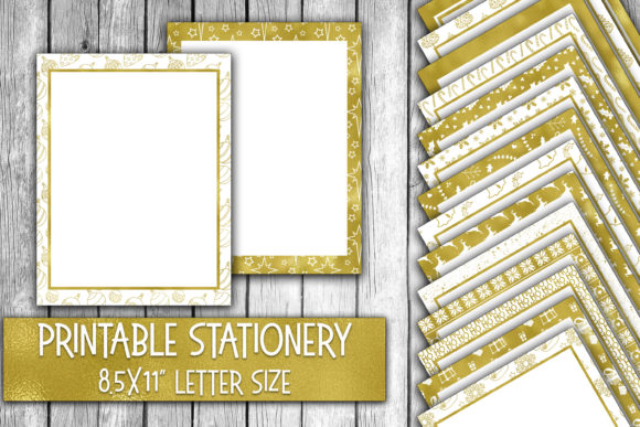 Shiny Gold Foil Digital Paper for Festive Branding