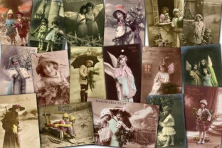 Vintage Christmas Photo Cards for People